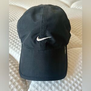 Nike Black Unisex Cap with White Logo